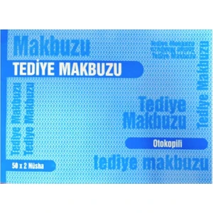 Otokopili Tediye Makbuzu 50x2 Nüsha 14x19 cm İşletmeler İçin Kullanım 50 Adet