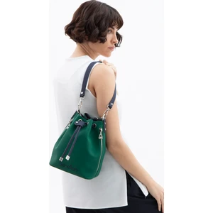 Unıted Colors Of Benetton Kadın Omuz Kol Çantası BNT 1595  - Zümrüt-Lacivert