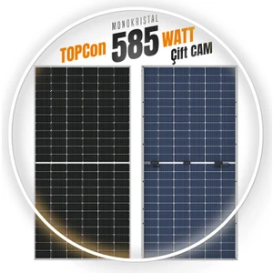 Sistem Solar 18 Adet Sistem Solar Topcon 585 W Watt Güneş Paneli Monokristal