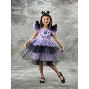 Kuromi Kat Kattaçlıtütü Çocuk Abiye Elbise