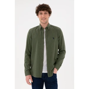 U.S. Polo Assn. Erkek Haki Gömlek Basic 50296757-VR027