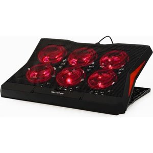 Q3 Kırmızı Ledli 6 Fanlı Laptop Soğutucu Ayarlanabilir Notebook Bilgisayar Dizüstü Standı