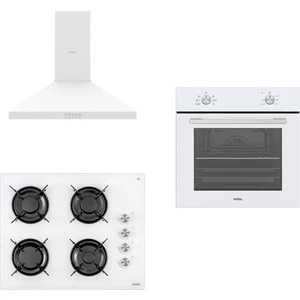 Beyaz 3 Lü Ankastre Set  80 (Af 4661 Yb - Ao 65104 B - Ad 60030 B )