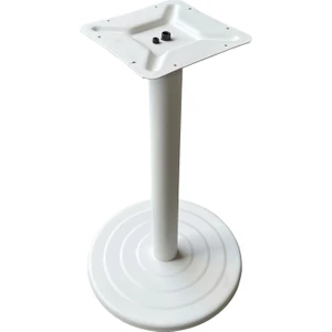 Yuvarlak Taban Cafe-Mutfak-Yemek Masa Ayağı Beyaz