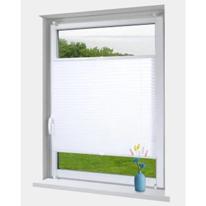 Yazar Home Katlanabilir Cam Balkon Plise Perdesi Beyaz (Vidalı - Kancalı)