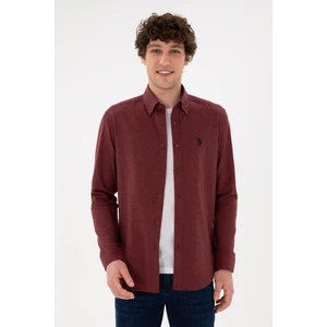 U.S. Polo Assn. Erkek Bordo Gömlek Basic 50296757-VR014