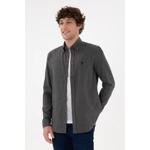 U.S. Polo Assn. Erkek Antrasit Gömlek Basic 50296757-VR006