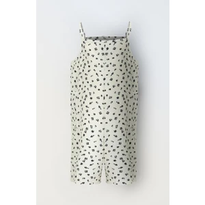 Kız Çocuk Cep Detaylı  Fitilli Tulum