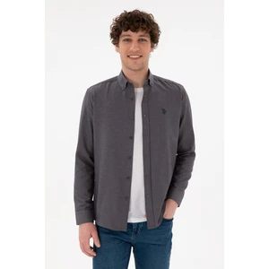 U.S. Polo Assn. Erkek Antrasit Gömlek Basic 50296777-VR006