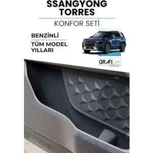 Ssangyong Torres Konfor Seti / Benzinli  / Araç İçi Eşya Saklama Cepleri Kumaş Kaplama Ses Giderici Set