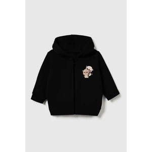 Unisex Çocuk %100 Pamuklu Kedi Nakışlı Kışlık Hırka  -Siyah (3-4 Yaş 8-9 Yaş)