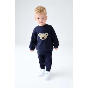 Erkek Çocuk Ayıcık Peluş Nakışlı Rahat Kalıp Alt Üst Takım (3-4 Yaş 8-9 Yaş)