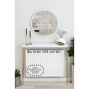 Talas Tozu Beyaz Raf -Dresuar Gold Ayak 120CM   ( 100 ve 110 cm Petek Için)