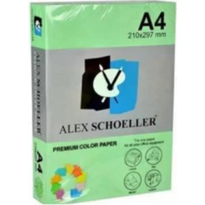 Alex Schoeller A4 Renkli Fotokopi Kağıdı 500 lü Yeşil (ALX 530)