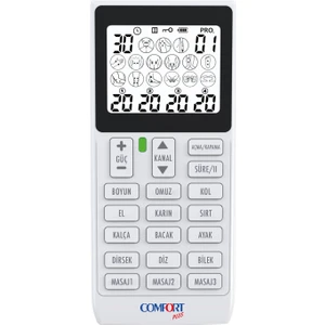 Comfort Plus M101A-WH2 4 Kanallı 8 Pedli 60 Prog Şarjlı Dijital Ems & Tens