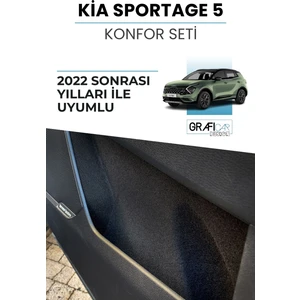 Kia Sportage 5 / Nq5 Konfor Seti / 2021+ Araç Içi Eşya Saklama Cepleri Hazır Kaplama Ses Giderici Set