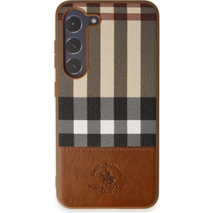 Santa Barbara Polo & Racquet Club Samsung Galaxy S23 Plaid Kapak - Kahverengi