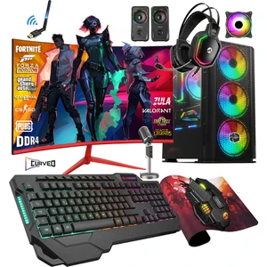 Prime X90 Ryzen 5 5500 32GB 1tb M.2 SSD RTX3050 23.8" 165Hz Oyuncu Masaüstü Bilgisayar Uyumlu