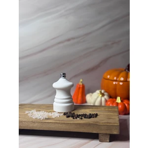 Tuz Ve Karabiber Değirmeni Baharat Öğütücü 9 CM Mat Beyaz