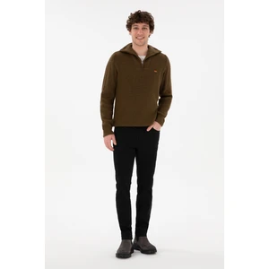 U.S. Polo Assn. Erkek Siyah Pantolon (Kanvas-Chino) 50297841-VR046