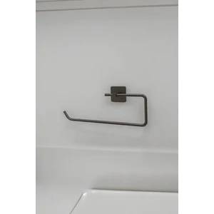 Viki House Yapışkanlı Siyah Kare Rulo Havlu Askısı Solo Havlu Asacağı