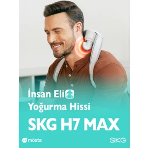 Skg H7 Max Boyun ve Omuz Masaj Aleti, Insan Eli Yoğurma Hissiyatı, Geleneksel Shiatsu Masaj Terapisi, Fototerapi, Yoğurucu Derin Doku Masajı,4 Termoterapi-Isıtma Seviyesi