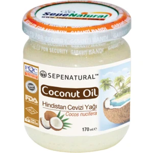 Sepe Natural Soğuk Sıkım %100 Saf Hindistan Cevizi Yağı 170 ml