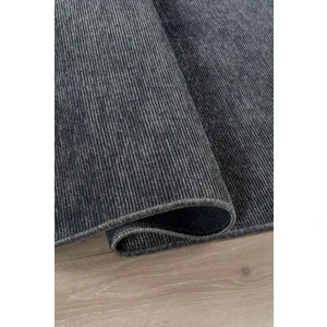Troy Yıkanabilir Kaydırmaz, Pamuk Dokuma, Premium  Salon&mutfak&yemek Odası Kilimi Antrasit