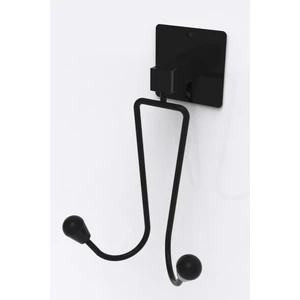 Viki House Yapışkanlı Siyah  2 Kancalı Askılık  Çok Amaçlı Banyo Mutfak Askısı