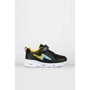 Fash Işıklı Erkek Çocuk Siyah Spor Ayakkabı