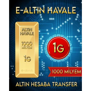 24 Ayar 1 Gr 1000 Milyem Hesaba Has Altın Havale