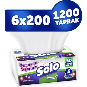 6'li Çek-Al Kagit Mendil (900 Yaprak +300 Yaprak Hediye)