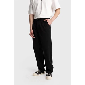 Erkek Yüksek Bel Dökümlü Pantolon Pamuk Kumaşla Rahat ve Şık Tasarım