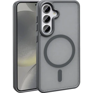 Galaxy S25 Plus Kılıf Magsafe Şarj Özellikli Mat Arka Yüzey Zore Sio Kapak - Gri