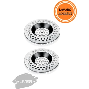 Paslanmaz Çelik Lavabo Gider Süzgeci – 2'li Set