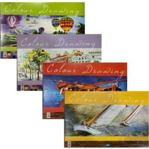 25X35 cm  Spiralli Resim Defteri 2  Adet 15 Yaprak Spiralli Orta Boy Resim Defteri Karton Kapak 110 gr