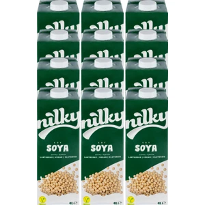 Soya Sütü Laktosuz Vegan Glütensiz  12x1 lt