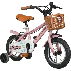 CESA BİSİKLET Cesa Bikes Coffee Collectıon 12 Jant Özel Kabartma Etiket 2-4 Yaş Pastel Pembe Çocuk Bisikleti