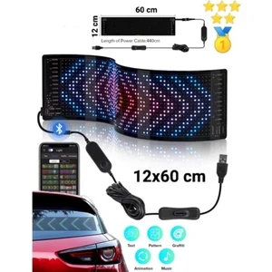 Büyük Boy Esnek LED Panel Uzaktan Kumandalı 60 cm Uzunluk Göz Animasyonlu