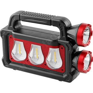 212 Farissu Solar Panelli Çok Foksiyonlu Telefon Şarj Özellikli El Feneri Işıldak