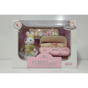 Boratila Toys Bay Dreamy - Tavşan Ailesi - Bebek Arabalı Oyun Seti
