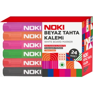Beyaz Tahta Kalemi 24 Lü Pet 1664-P24