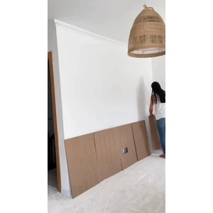 Nifi Art Dekoratif, Duvar Çıtası, Ahşap Duvar Paneli, Boyanabilir, Ham, Mdf, 54 x 102 (3 Adet), 3'lü Paket