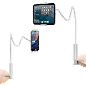 90 cm Akrobat Esnek Tablet ve Telefon Tutucu Stand Beyaz