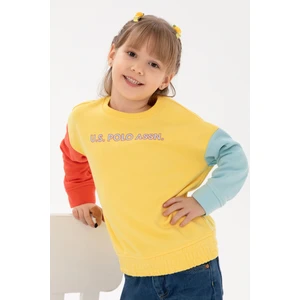 U.S. Polo Assn. Kız Çocuk Sarı Sweatshirt 50296369-VR044