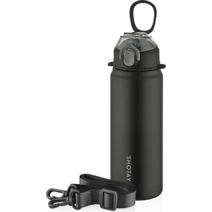 Çelik Termos Matara 750ML Siyah