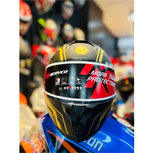 869 Blade Fullface Motosiklet Kaskı (Siyah-Gold)