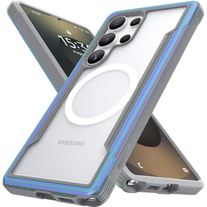 Galaxy S25 Ultra Kılıf Magsafe Uyumlu Airbagli Raptic Shield Serisi Şeffaf Yüzey Kapak Colorful