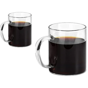 Mis Kitchen - Isıya Ve Çizilmeye Dayanaklı Çay Keyfi Borosilikat Kulplu Cam Bardak