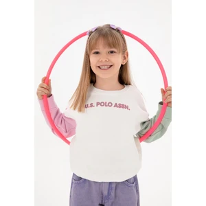 U.S. Polo Assn. Kız Çocuk Ekru Sweatshirt 50296369-VR019